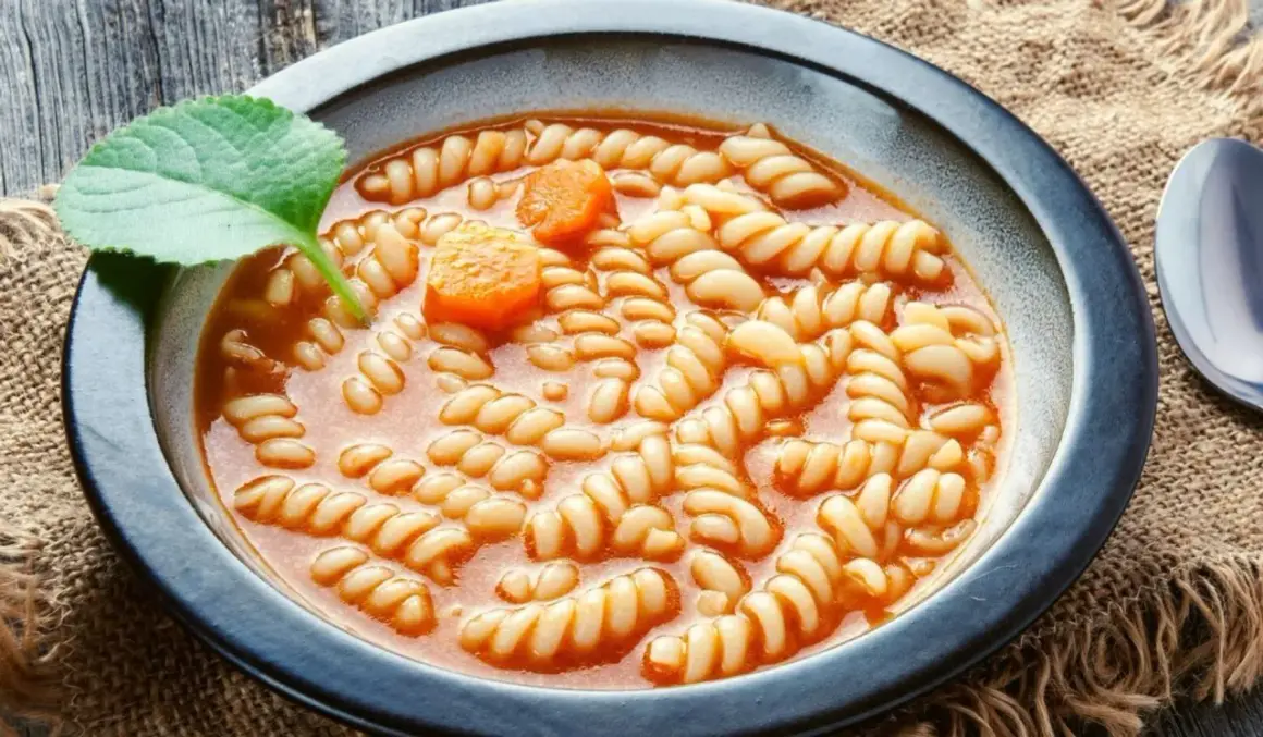 Zupa pomidorowa z makaronem i fasolą, idealny przepis dla początkujących. Aromatyczna, sycąca i prosta w przygotowaniu.